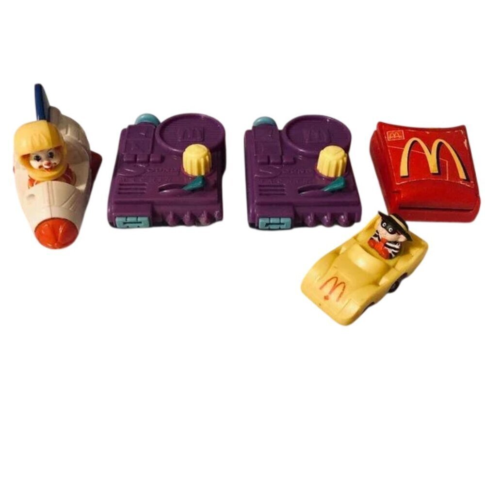 90s Vtg Lot McDonald’s Fries Phone, 2 Sound Machines, Ronald Rocket, Hamburglar